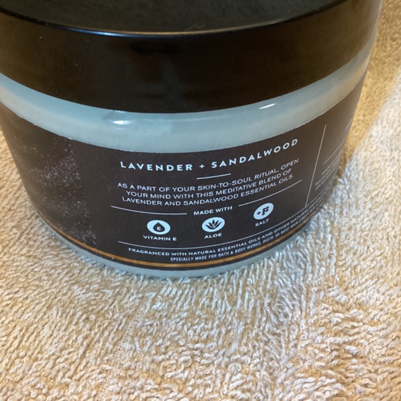 NEW BBW Open Your Mind Lavender Sandalwood Aromatherapy salt body Scrub - Picture 4 of 5